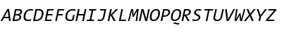 TheSans Mono Regular Italic Font