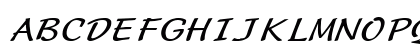 Manuscript Extended Italic Uppercase Preview