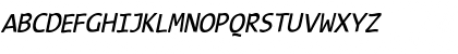 TypeWritersSubstitute Medium Italic Font