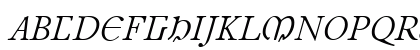 Junius Italic Uppercase Preview