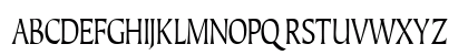 JusticeSystemCondensed Regular Uppercase Preview