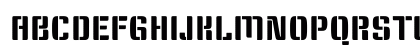 Keania One Regular Uppercase Preview