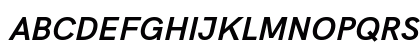 Acari Sans Bold Italic Uppercase Preview