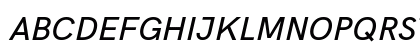 Acari Sans Medium Italic Preview