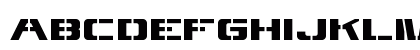 4KSTNCL Regular Uppercase Preview
