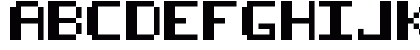 8-bit pusab Regular Uppercase Preview