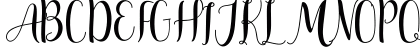 Adreena Script Demo Regular Uppercase Preview