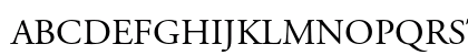 Adobe Garamond Regular Uppercase Preview