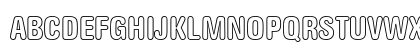 AG Book Rounded Bold Condensed Outline Uppercase Preview