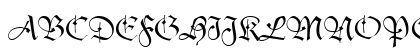 Agincort Regular Uppercase Preview