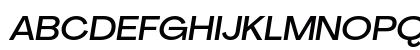 Agrandir Wide Medium Italic Uppercase Preview