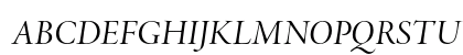 Adobe Jenson Pro Italic Display Uppercase Preview