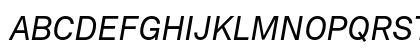 Akkurat Italic Uppercase Preview