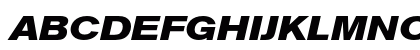 Berthold Akzidenz Grotesk Bold Extended Italic Preview