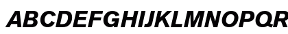 Akzidenz-Grotesk Bold Italic Preview
