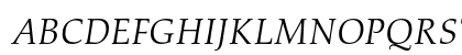 Aldus LT Std Italic Uppercase Preview