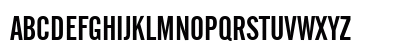 Alternate Gothic Regular Uppercase Preview