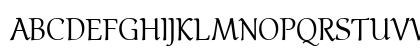 Althea Regular Uppercase Preview
