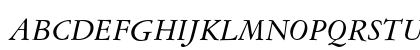 American Garamond Italic Preview
