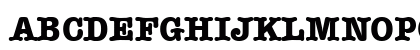AmericanTypewriter Bold Uppercase Preview