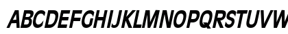 Antiqua 101-Condensed Bold Italic Preview