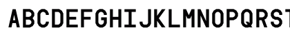AO Mono Black Regular Uppercase Preview