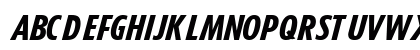 ArcheBlackCondSSK Italic Uppercase Preview