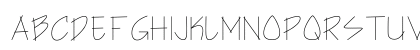 Architect's Hand Regular Uppercase Preview