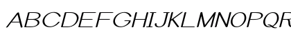 Arcon Expanded Italic Uppercase Preview