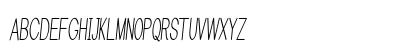 Arcon Extra-condensed Italic Uppercase Preview