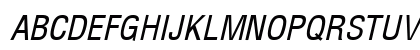 Arena Condensed Italic Preview