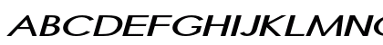 Arias Extra-expanded Italic Preview