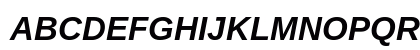 Arimo for Powerline Bold Italic Preview
