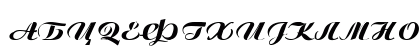 Ariston Cirilica Bold Italic Uppercase Preview