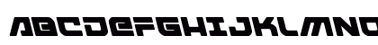 Armed Lightning Leftalic Italic Uppercase Preview