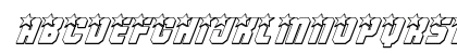 Army Rangers 3D Italic Italic Uppercase Preview