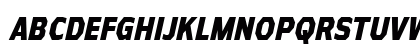 Athabasca Condensed ExtraBold Italic Uppercase Preview