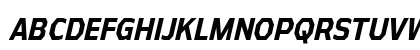 Athabasca Condensed Bold Italic Uppercase Preview