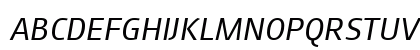 August Sans Reduced 56 Italic Preview