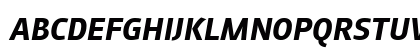 August Sans Red Bold Italic Uppercase Preview
