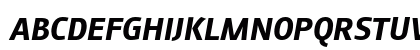 August Sans Reduced 76 Bold Italic Preview