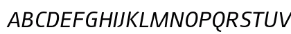 August Sans Reduced 56 Italic Preview