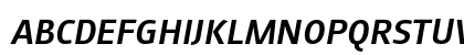 August Sans Reduced 66 Medium Italic Preview
