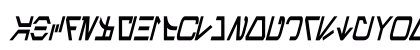 Aurebesh Condensed Bold Preview