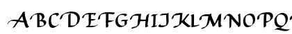 AuthorCalligraphyOpti Regular Uppercase Preview
