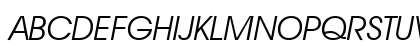 AvalonLight Italic Uppercase Preview