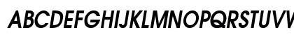 AvanteCondensed Bold-Oblique Uppercase Preview