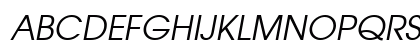 AvantGarGotItcLUN Italic Uppercase Preview
