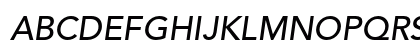 Avenir LT W04 65 Med Italic Preview