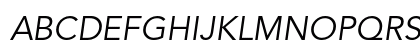 Avenir LT W04 45 SemLt Italic Preview